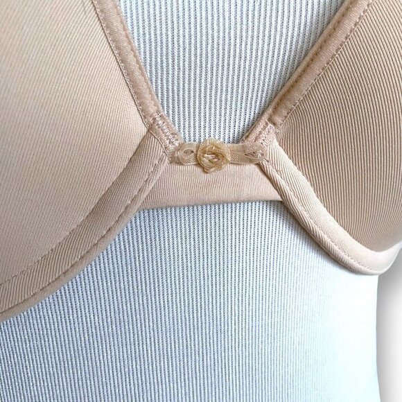 Wacoal Womens Embrace Lace Push Up Bra 36B Nude White Underwire 858191 Padded - Picture 3 of 8